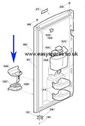 Genuine Beko Water Disp Nozzle Assy PT:4317410300